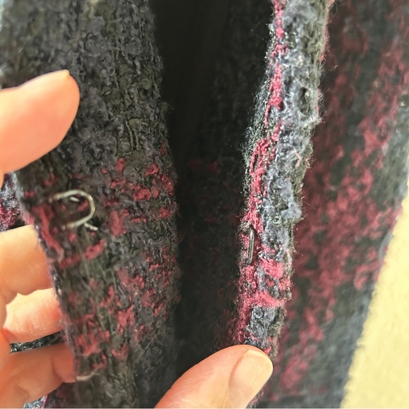 Sanctuary Tweed Faux Fur Tunic Vest XSmall Preppy Chic Layer Cozy - Picture 12 of 12